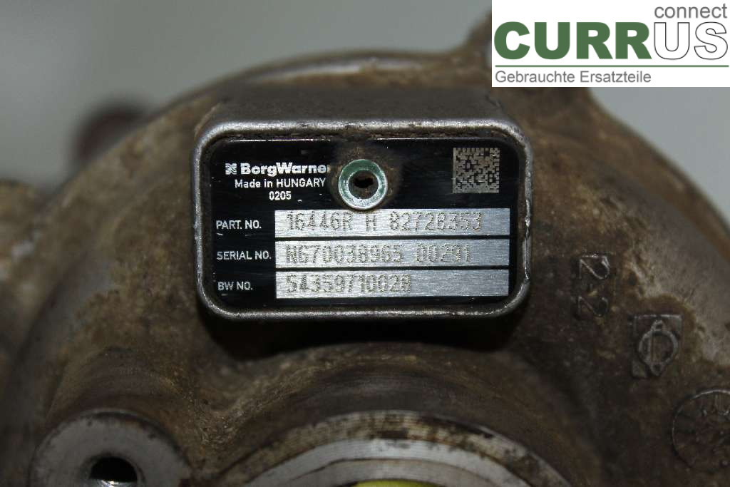DACIA LOGAN PICK-UP Turbo charger 144110429R 1.5 DCI 88HK