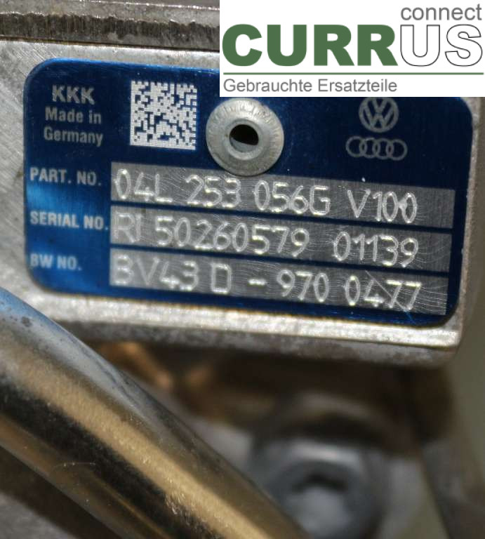 VW PASSAT  15-19 Turbosprężarka 04L253056G 2,0TDI R4 190HK