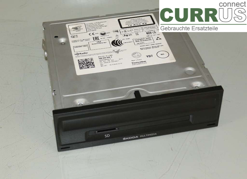 SKODA OCTAVIA  13-20 Radio CD / Multimedia panel 5Q0035840A 2.0TDI R4 150HK