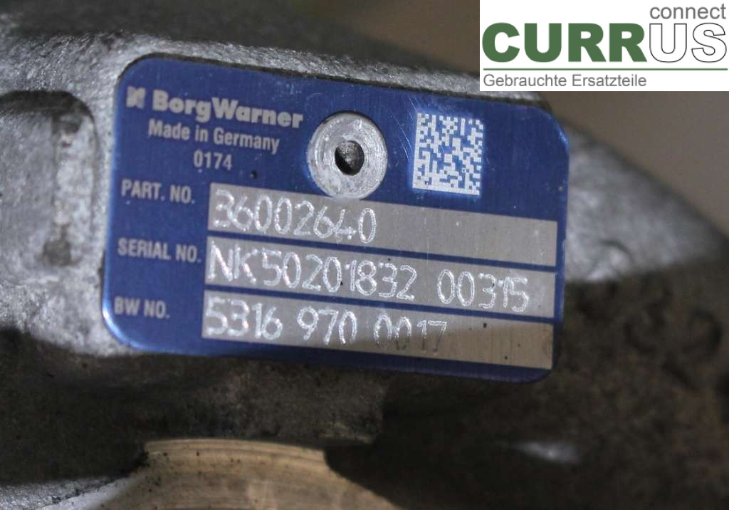 VOLVO XC60  09-13 Turbolader 36012552 D3 2.4 163HK