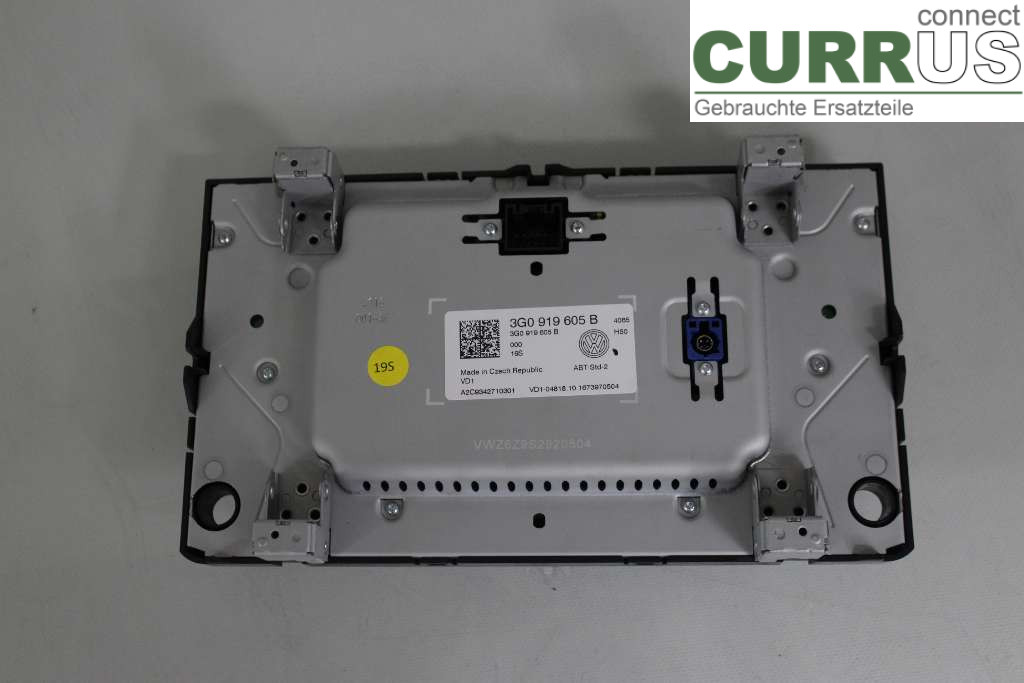 VW PASSAT  15-19 Radio CD / panel multimedialny 3G0919605B 1,4T R4 150HK