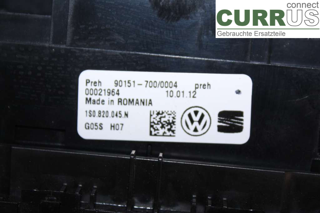 VW UP! / E-UP! Radio CD / Multimedia panel  1.0I 75HK