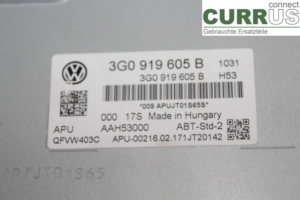 VW PASSAT  15-19 Radio CD / Multimedia panel 3G0919605B 2.0TDI 190HK