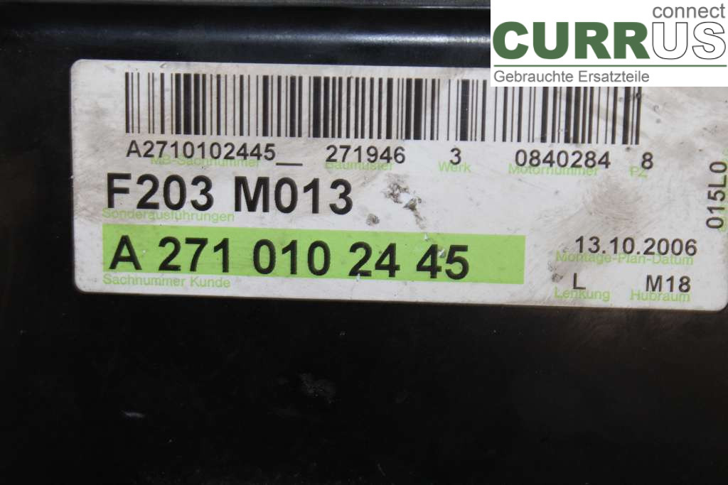 MB C (203) 00-07 Engine Control Unit (ECU) A2711534591 180 Kompressor