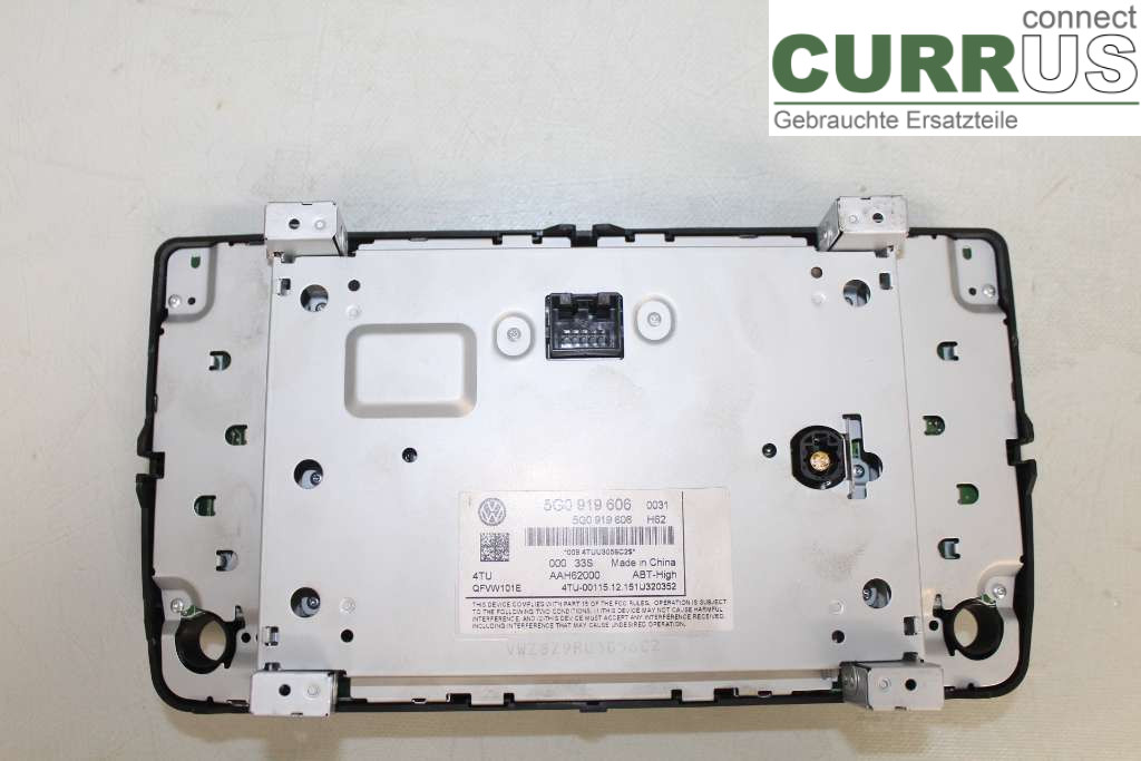 VW PASSAT  15-19 Radio CD / Multimedia panel 5G0919606 2.0TDI 239HK