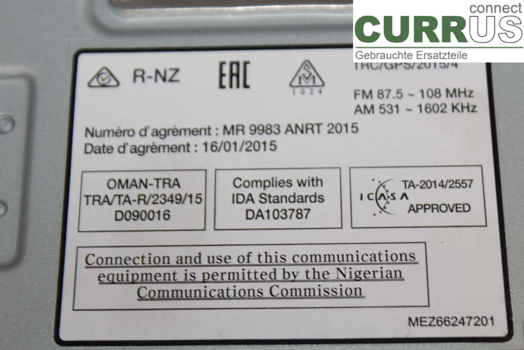 RENAULT MEGANE IV  16-23 Radio CD / panel multimedialny 281151797R 1,5DCI