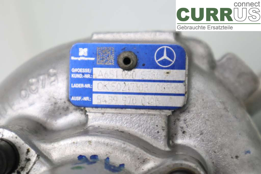 MB C (204)   07-15 Turbolader A6510906180 2.2CDI 170HK