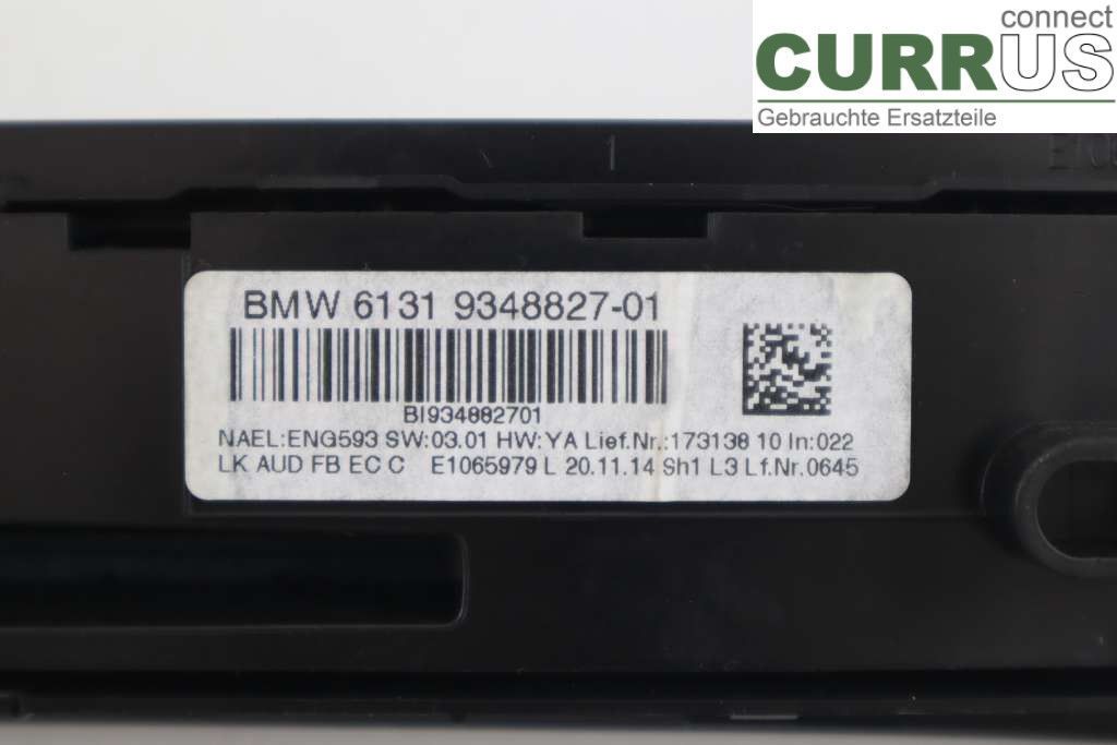 BMW 3 F30/F31/F80    12-19 Radio CD / Multimedia panel 61316832880 2,0D 184HK