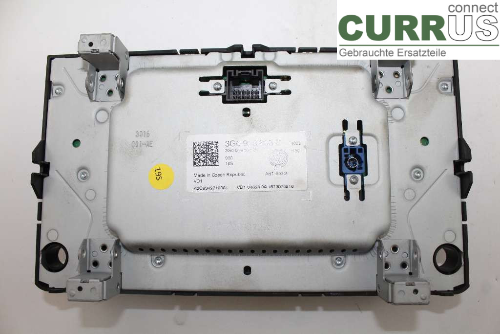 VW GOLF / E-GOLF VII   13-20 Radio CD / Multimedia panel 3G0919605B 2.0TDI 184HK