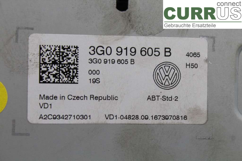 VW GOLF / E-GOLF VII   13-20 Radio CD / Multimedia panel 3G0919605B 2.0TDI 184HK