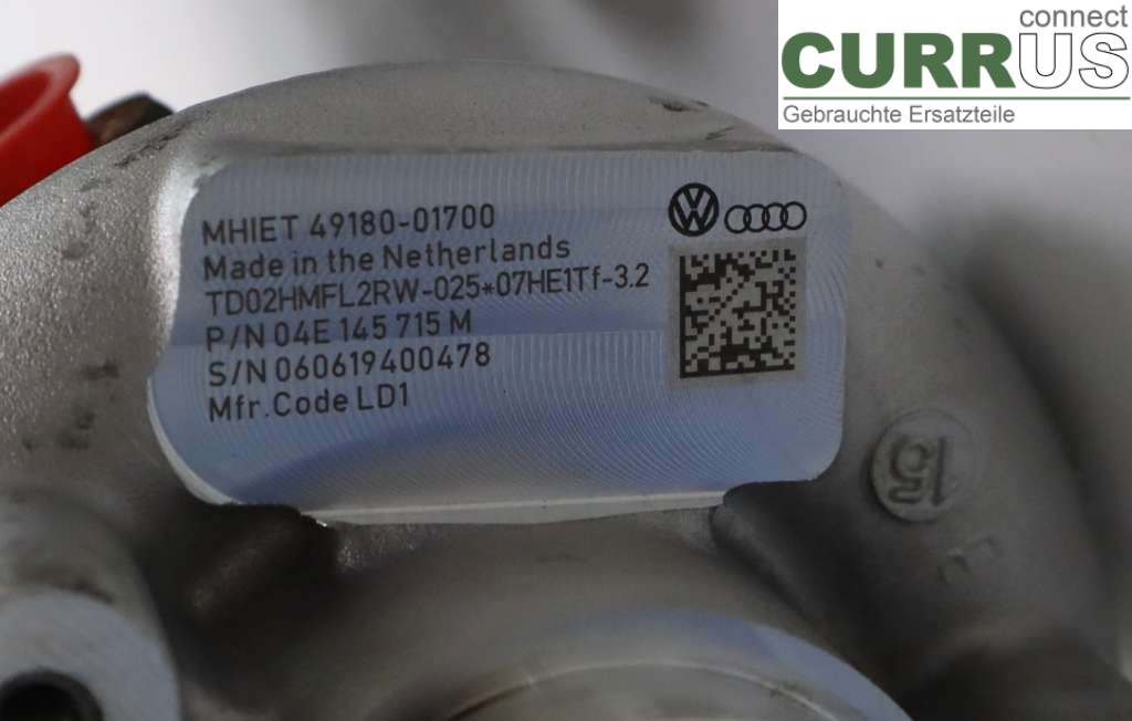 VW PASSAT  20-24 Turbocompresseur 04E145715M 1.4GTE 156HK