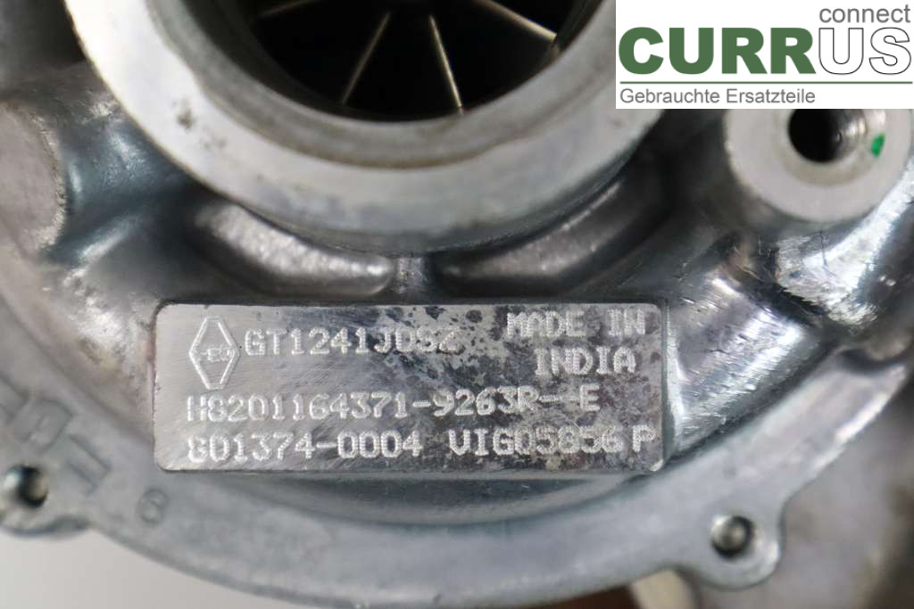 DACIA DOKKER Turbo charger 144116213R 1,5DCI 90HK