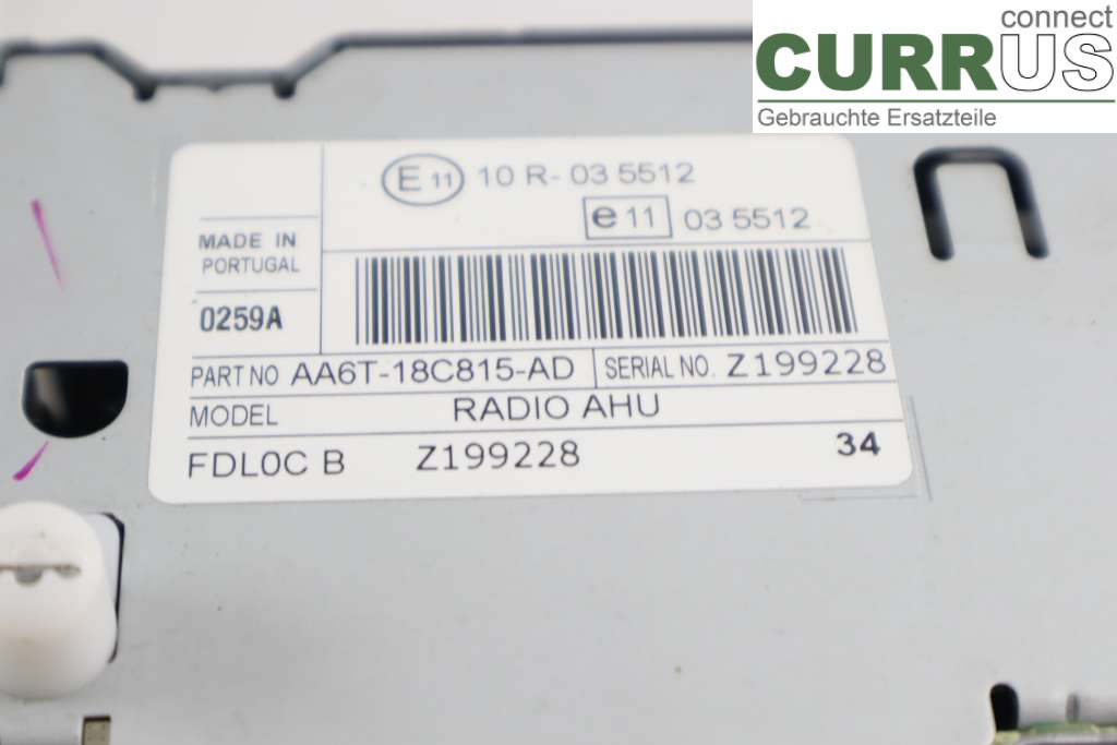 FORD FIESTA     09-12 Radio-CD-/Multimedia-Panel 2044327 1,4TDCI