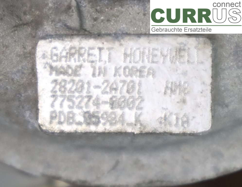 KIA CEED  12-18 Turbo charger 28201-2A701 1,6CRDI 128HK