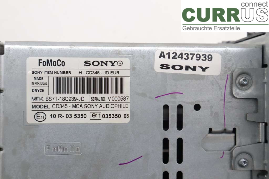 FORD MONDEO     07-15 Radio-CD-/Multimedia-Panel 1836341 KNBA
