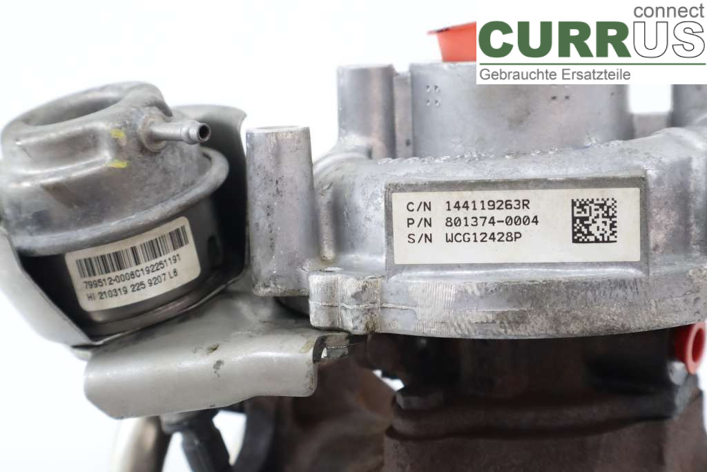 DACIA DOKKER Turbo charger 144116213R 1,5DCI 66KW