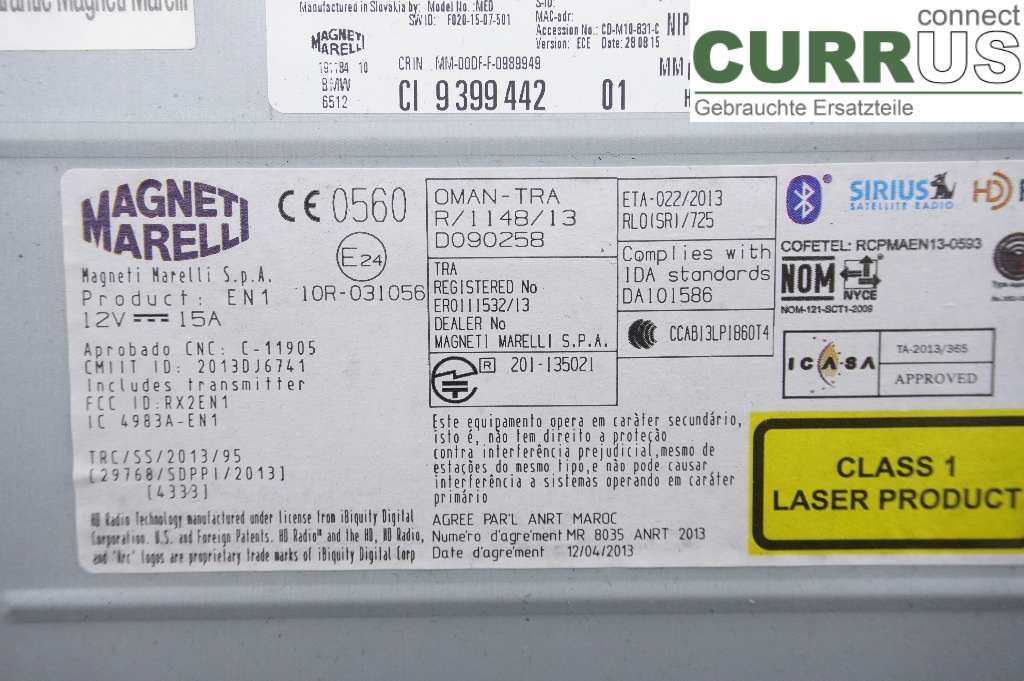 BMW 4 F36 GRAN COUPÉ  14-20 Radio CD / Multimedia panel 65128791780 B47-D20A