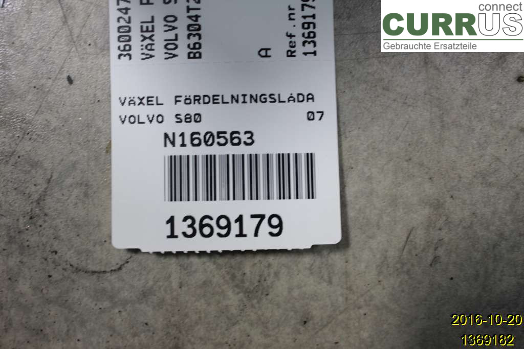 VOLVO S80 07- 13 Turboladdare 36002568 B6304T2