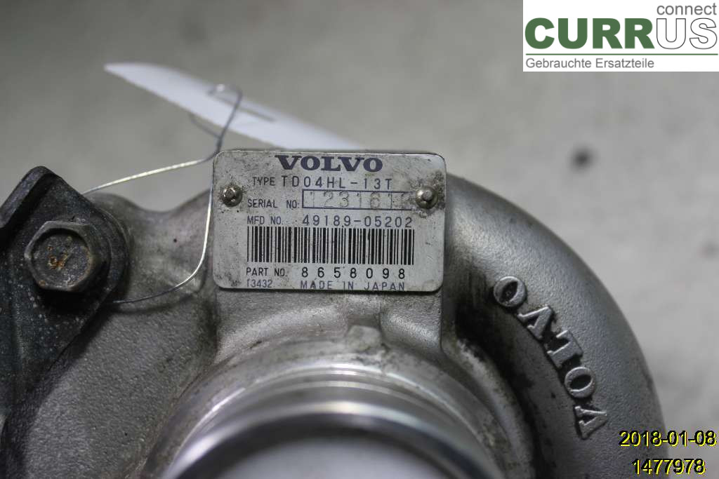 VOLVO S60      01-04 Turbo charger 8602396 B5244T3