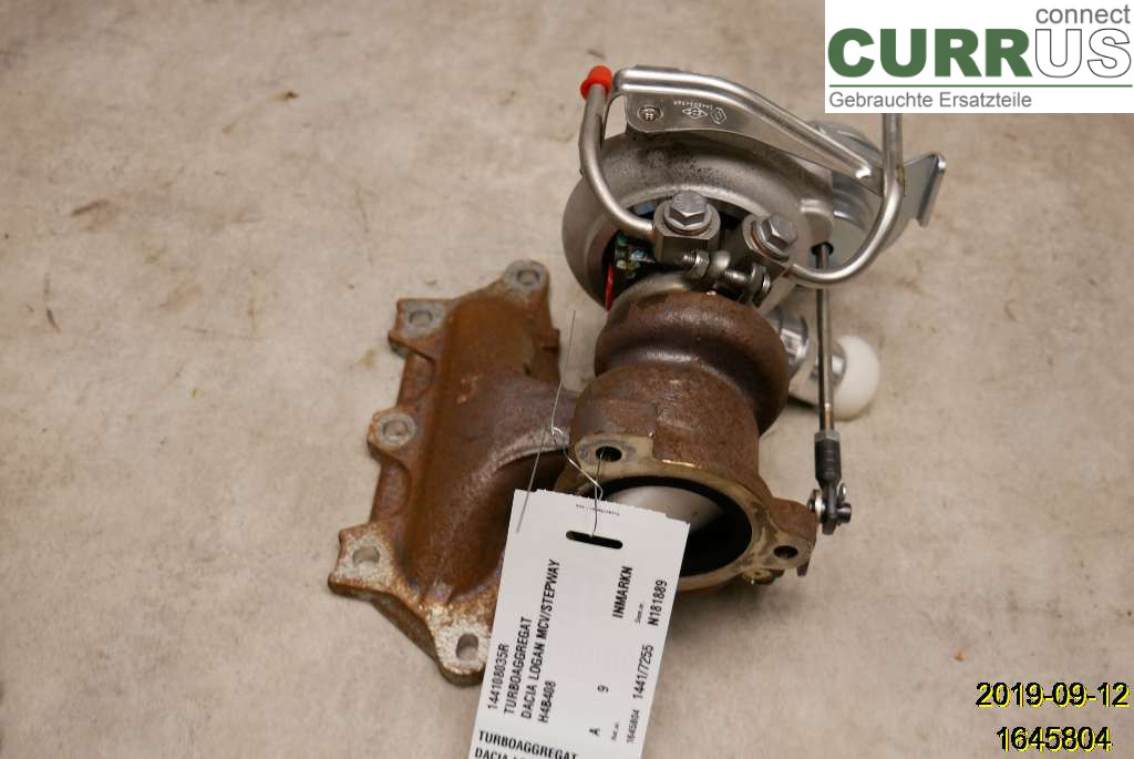 DACIA LOGAN MCV/STEPWAY Turbo charger 144102069R H4B408