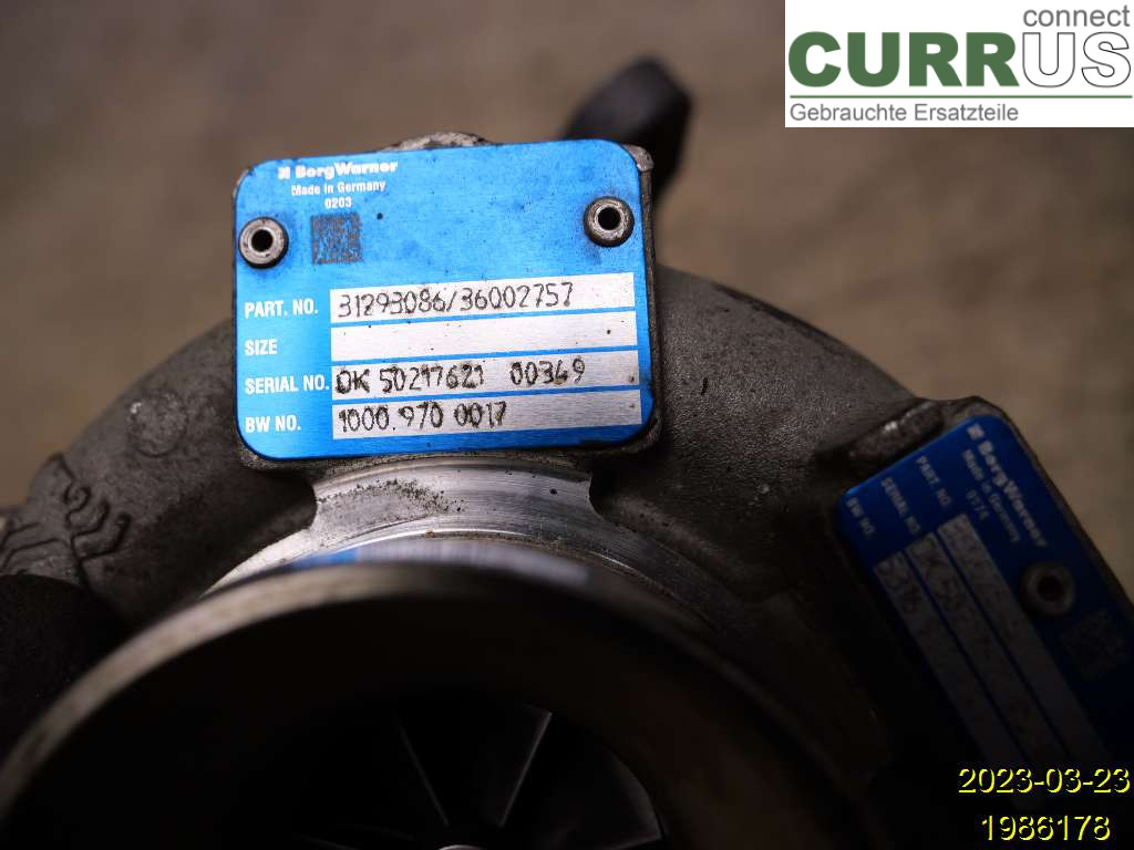 VOLVO XC60  09-13 Turbolader 36050242 D5244T15