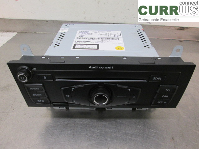 AUDI A4/S4  08-11 Radio-CD-/Multimedia-Panel 8T1057186PX 2,TDI CAGB