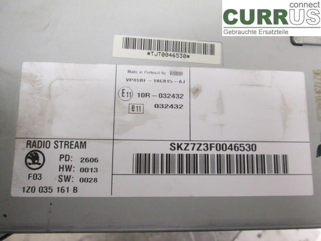SKODA OCTAVIA    05-13 Radio CD / panel multimedialny AAO600002AX BGU 1,6