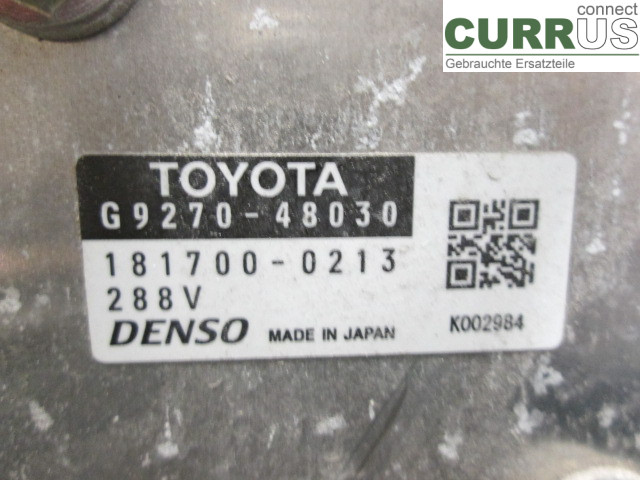 LEXUS RX AL10  09-15 Converter / inverter - electric G92A0-48061 2GR-FXE