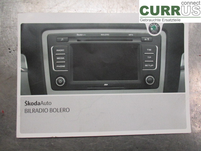 SKODA OCTAVIA    05-13 Radio CD / panel multimedialny 1Z0035156F 1,8 CDAA