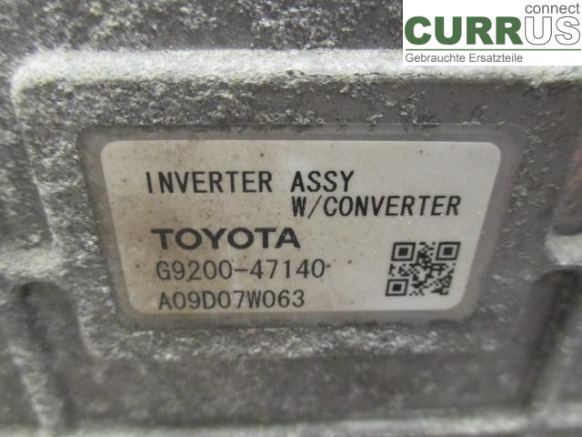 TOYOTA PRIUS ZVW30  09- Converter / inverter - electric G92A0-47030 2ZR-FXE 1,8HYB