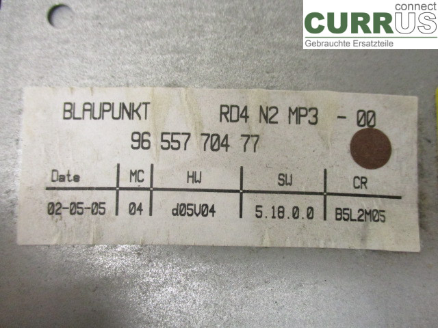 CITROEN C4 I   05-10 Radio CD / Multimedia panel 6579NZ 2,0 RFN
