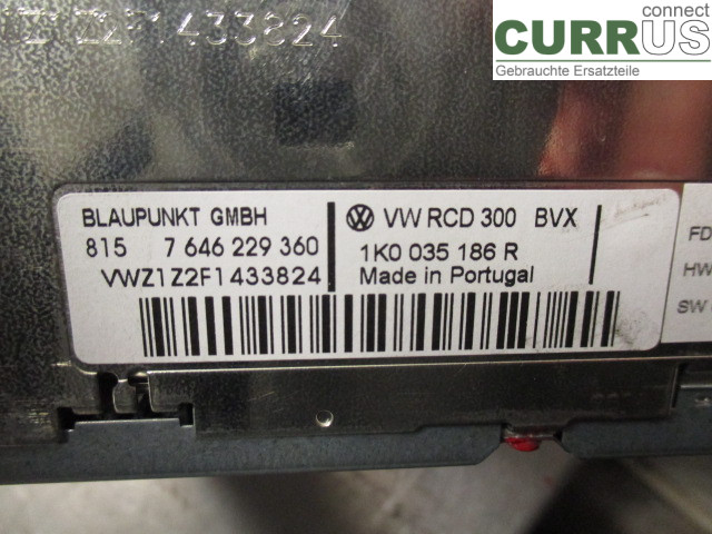 VW CADDY      04-10 Radio CD / Multimedia panel  BLS