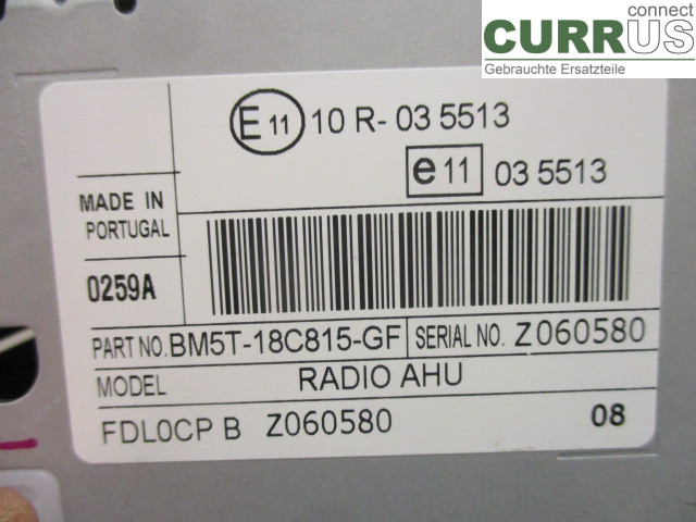 FORD FOCUS  11-14 Radio CD / Multimedia panel 1857126 T3DB