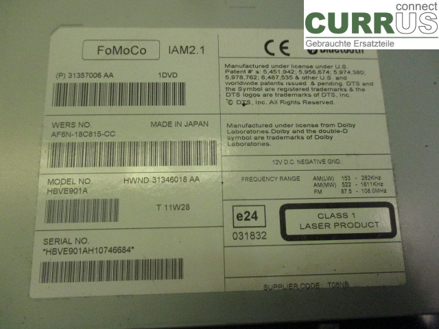 VOLVO V70      08-13 Radio CD / panel multimedialny 36050580 B4164T2