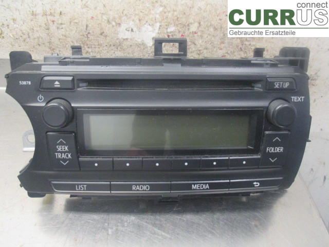 TOYOTA YARIS       12-14 Radio CD /Multimediapanel 86120-0D660 1NZ-FXE