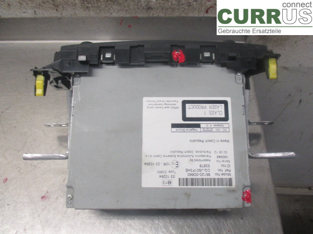 TOYOTA YARIS       12-14 Radio CD /Multimediapanel 86120-0D660 1NZ-FXE