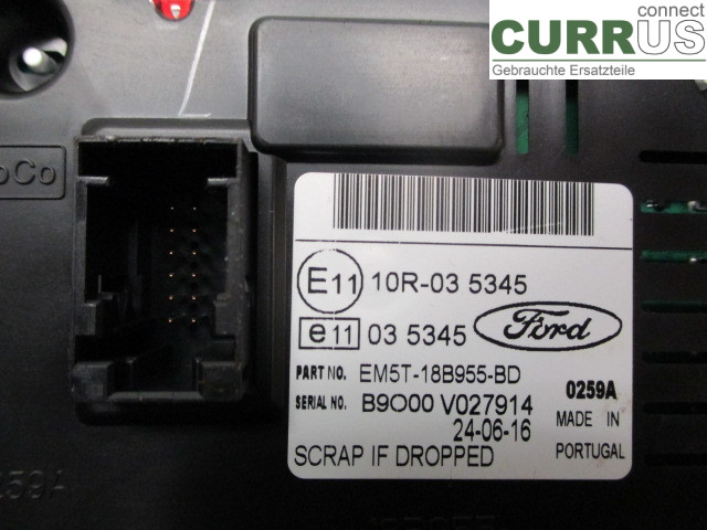 FORD TRAN./TOURN CONNECT 13- Kontrolskærm 2014481 XWGB
