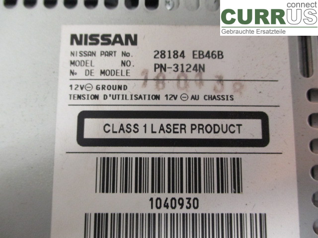 NISSAN NAVARA    05- Radio CD / Multimedia panel 28184EB46B YD25DDTI