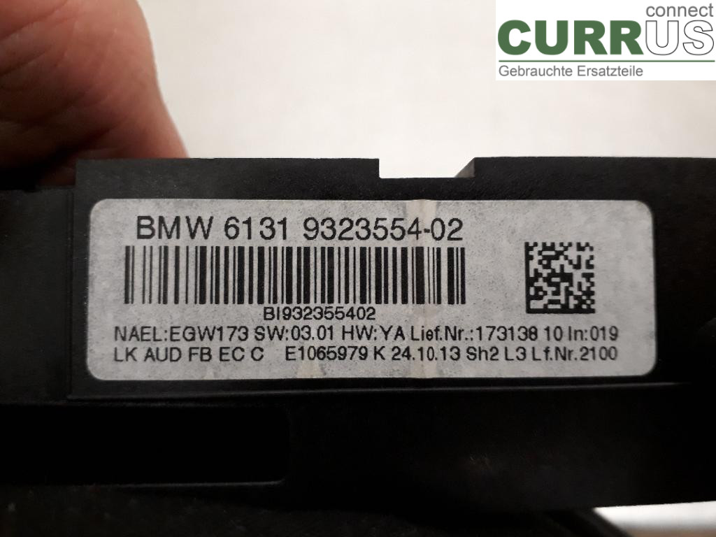 BMW 3 F30/F31/F80    12-19 Radio CD / Multimedia panel 61319363500 N47-D20C