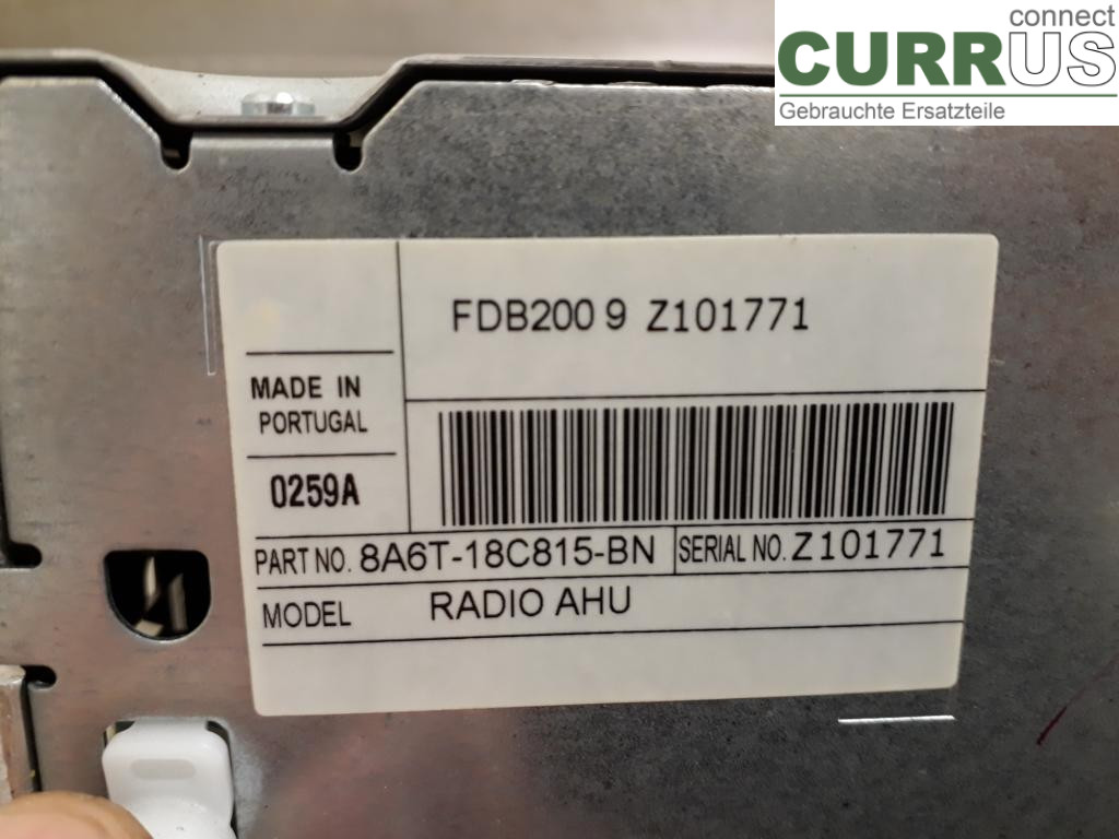 FORD FIESTA     09-12 Radio-CD-/Multimedia-Panel 1846847 SNJA