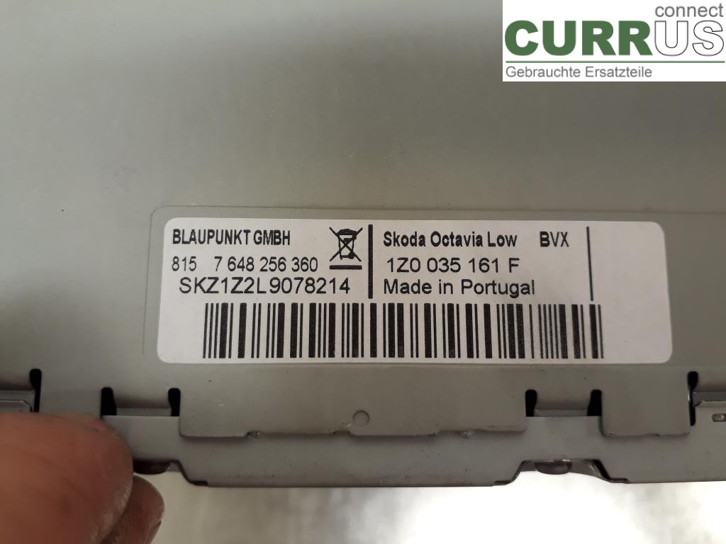 SKODA OCTAVIA    05-13 Radio CD / Multimedia panel 1Z0035161M CBZB