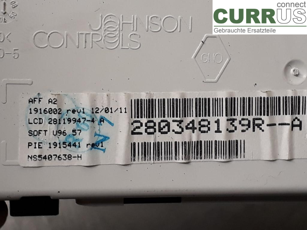 RENAULT CLIO III  09-12 Control display 280348139R K9K-770