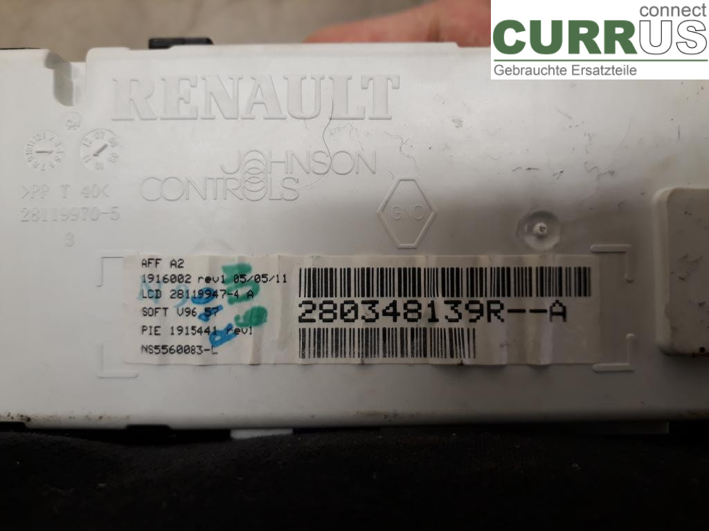 RENAULT CLIO III  09-12 Kontrolskærm 280348139R D4F-742