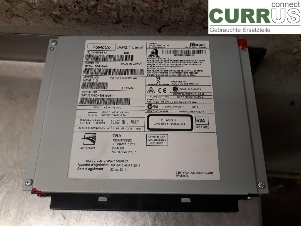 VOLVO V40  12-19 Radio CD /Multimediapanel 36050605 D4204T8