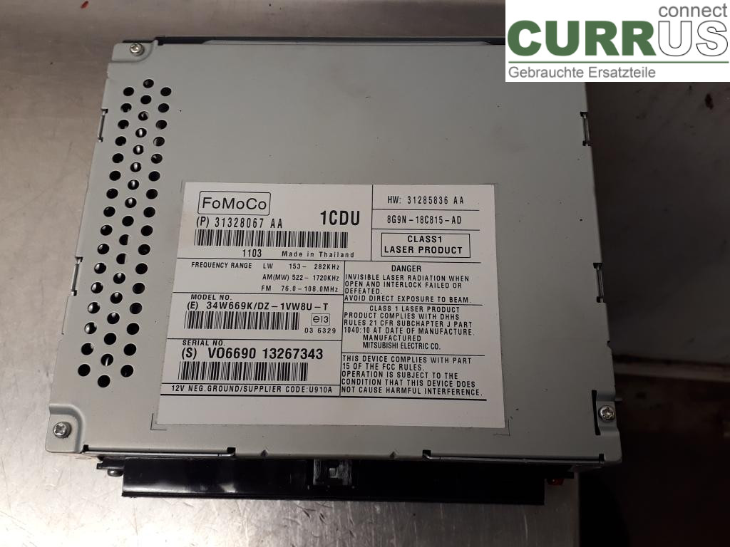 VOLVO V70      08-13 Radio CD / panneau multimédia 36050930 D5204T2
