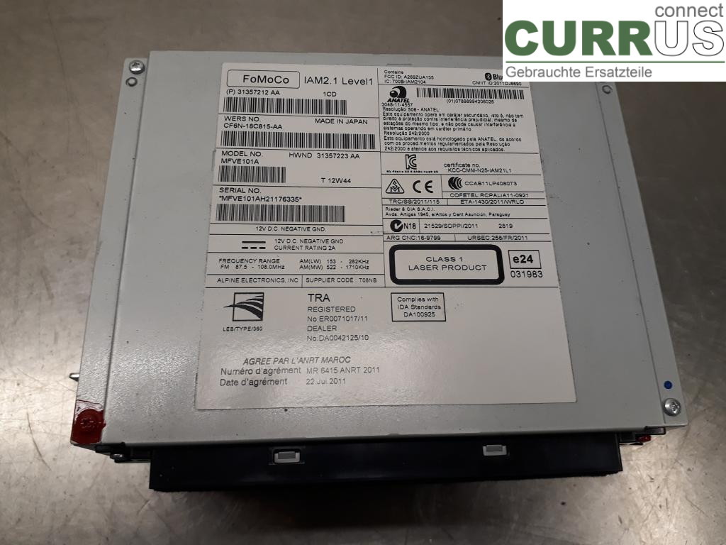 VOLVO V60  11-13 Radio CD /Multimediapanel 36050605 D5204T3