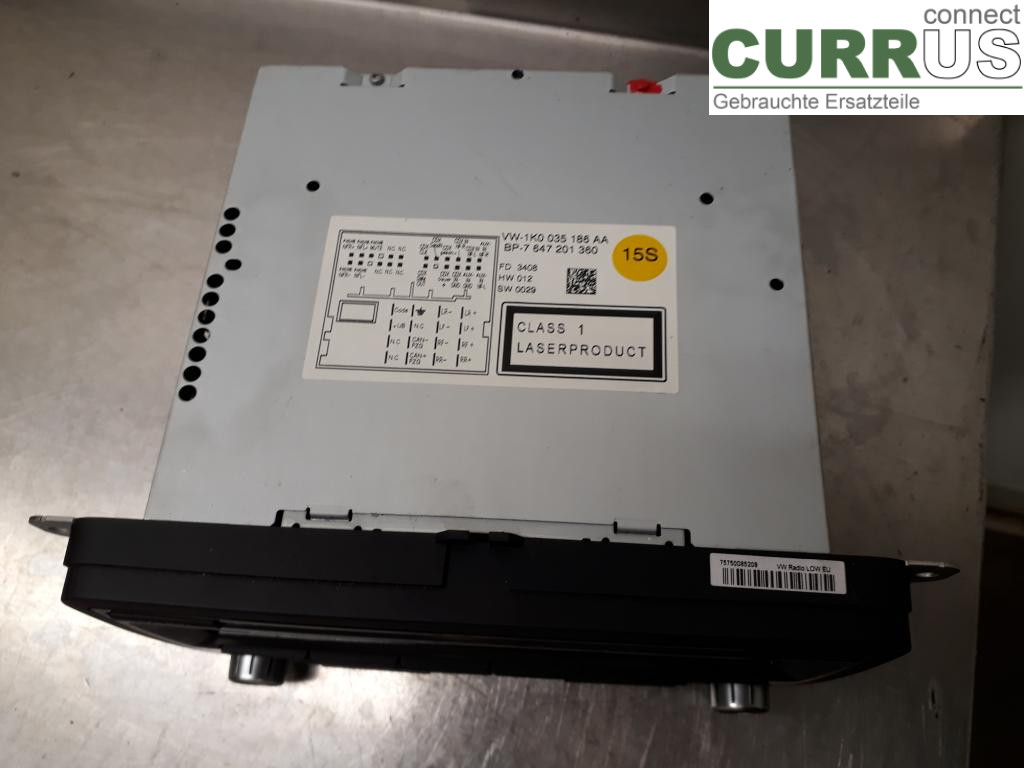 VW PASSAT      05-10 Radio CD / panel multimedialny 1K0057187AX CBAB