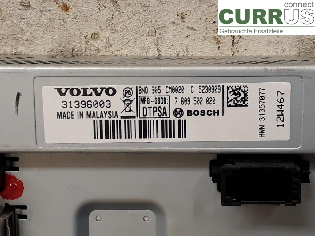 VOLVO V60  11-13 Wyświetlacz sterujący 36001981 D4162T