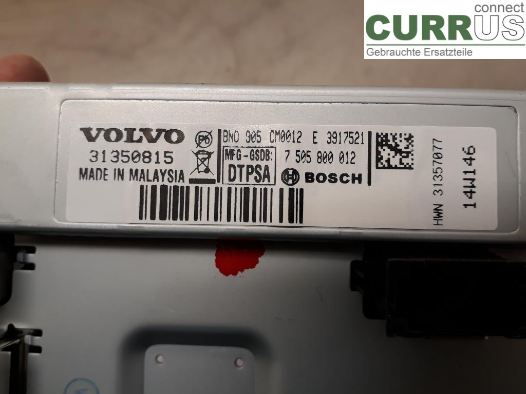 VOLVO V60  14-18 Wyświetlacz sterujący 36001981 D4162T