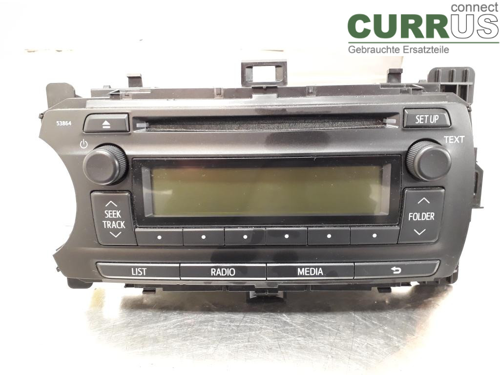 TOYOTA YARIS       12-14 Radio-CD-/Multimedia-Panel 86120-0D640 1KR-FE